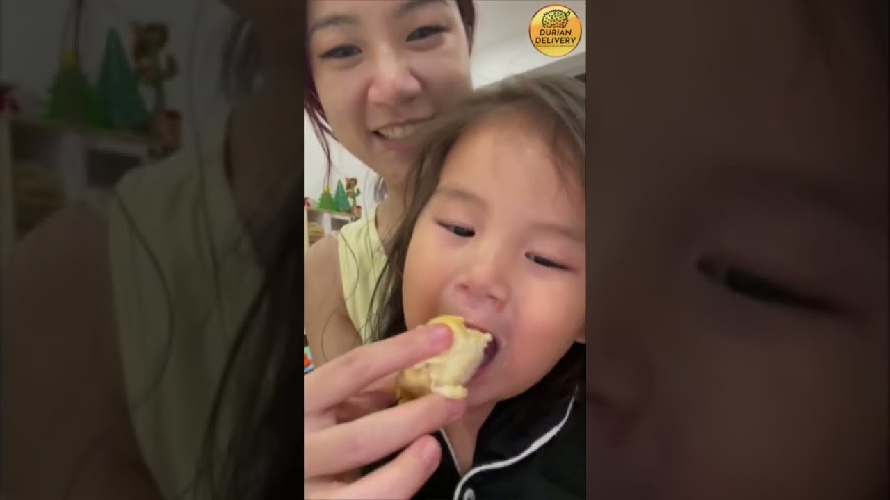Baby Evee Falls in Love with Durian Delivery!